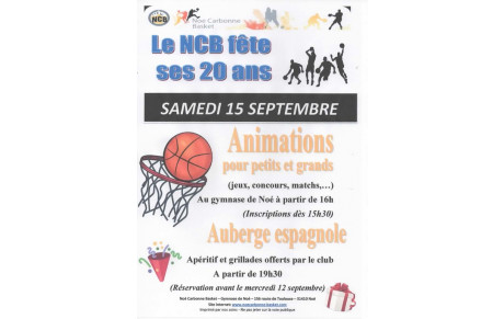 Le NCB fête ses 20 ans ... en Septembre