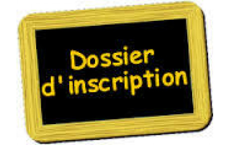 Dossier d'inscription 2020-2021