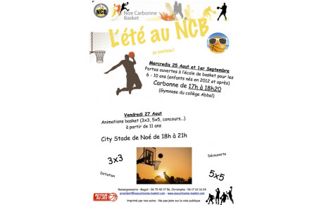 L'été au NCB, ça continue !
